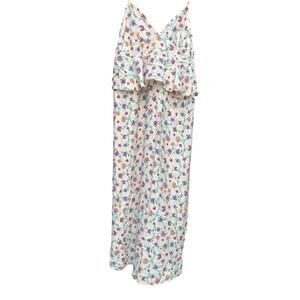 Jenny K Future Collective Dress Floral Empire Ruffle Midi Sundress Size 14 NWOT